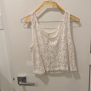 White Lace Tank